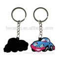 cheap promotional pvc car keychain with custom design